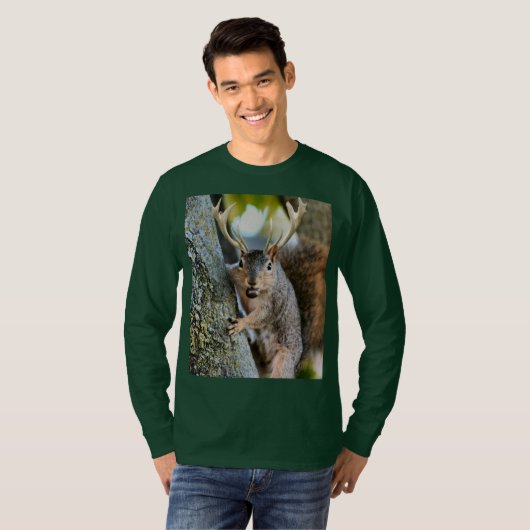 Hirsche Squirrelly T-Shirt (Vorne ganz)