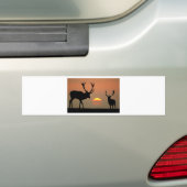 Hirsche sunset.jpg autoaufkleber (Auf Auto)