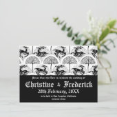 Hirsche und Bäume im Mittelalter, Save the Date (Stehend Vorderseite)