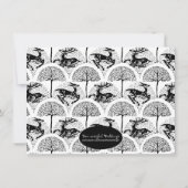 Hirsche und Bäume im Mittelalter, Save the Date (Rückseite)