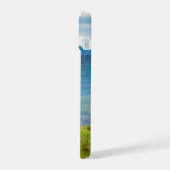 Hirsche und Berge iPhone 15 Hülle (Linke Seite)
