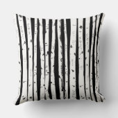 Hirsche und Birkenbaumkissen Kissen (Rückseite)