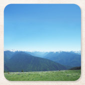 Hirsche und die Olympia Rechteckiger Pappuntersetzer (Vorderseite)