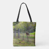 Hirsche und Eichhörnchen painterly Tasche (Rückseite)