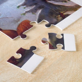 Hirsche und Eichhörnchen Vintage Kunst Puzzle (Seite)