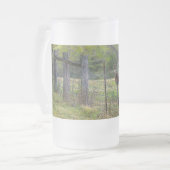 Hirsche und ein Eichhörnchen Mattierte Glasbläsche Mattglas Bierglas (Vorderseite Links)