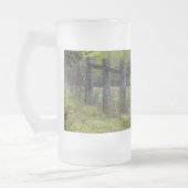 Hirsche und ein Eichhörnchen Mattierte Glasbläsche Mattglas Bierglas (Links)