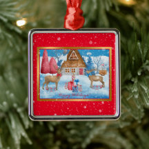 Hirsche und Geschenke auf Urlaub Abend individuali