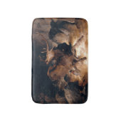 Hirsche und Hunde in einem sintflutartigen Fluss Badematte (Vorderseite Vertikal)