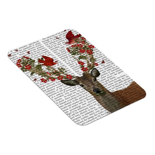 Hirsche und liebende Vögel 2 Magnet (Rechte Seite)