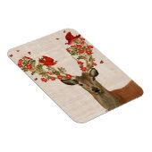 Hirsche und liebende Vögel Magnet (Rechte Seite)