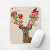 Hirsche und liebende Vögel Mousepad (Mit Mouse)