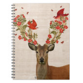 Hirsche und liebende Vögel Notizblock (Vorderseite)
