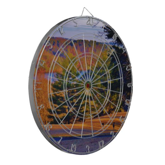 Hirsche und Muttersee Dartscheibe (Vorderseite Links)