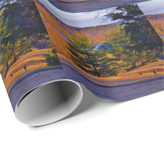 Hirsche und Muttersee Geschenkpapier (Rolleneckpunkt)