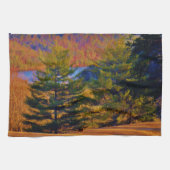 Hirsche und Muttersee Geschirrtuch (Horizontal)