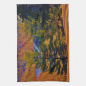 Hirsche und Muttersee Geschirrtuch (Vertikal)