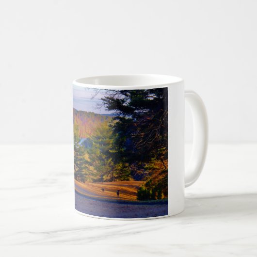 Hirsche und Muttersee Kaffeetasse (VorderseiteRechts)