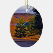 Hirsche und Muttersee Keramikornament (Rechts)