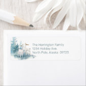 Hirsche und Pinienbäume in Pastelltönen (Insitu)