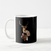 Hirsche und Türkei Coole Jagd Hobby Jagd Wildtiere Kaffeetasse (Links)