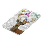 Hirsche und Vögel Nests Pastel Shades Magnet (Linke Seite)