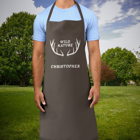 Hirsche und wilde Natur Schürze