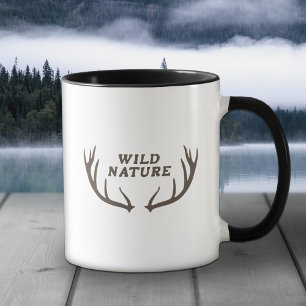 Hirsche und wilde Natur Tasse