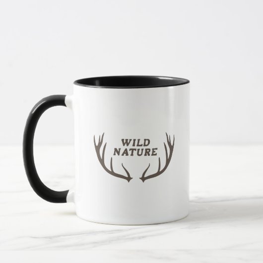 Hirsche und wilde Natur Tasse (Links)