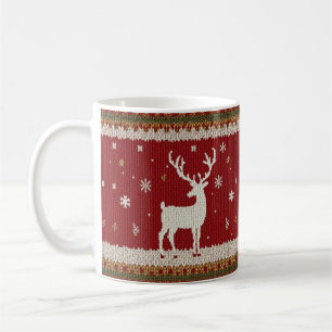 Hirsche und Winter Kaffeetasse