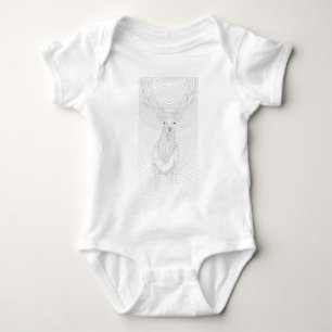 Hirsche unter dem Nachthimmel Baby Strampler