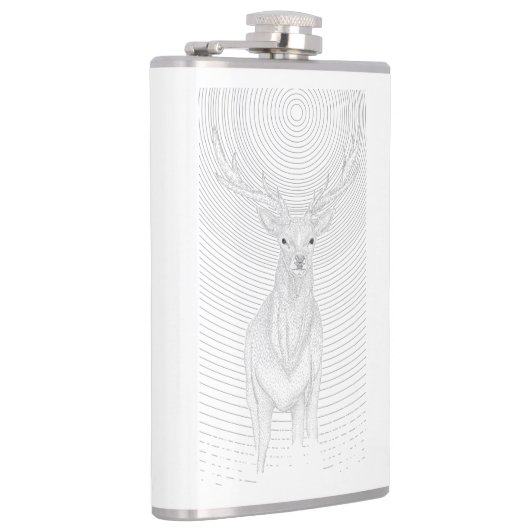 Hirsche unter dem Nachthimmel Flachmann (Rechts)