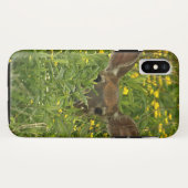 Hirsche unter Wildblumen iPhone Case (Rückseite (Horizontal))
