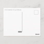 Hirsche unter Wildblumen Postkarte (Rückseite)