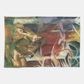 Hirsche von Franz Marc, Vintage Kunst Geschirrtuch (Horizontal)