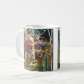 Hirsche von Franz Marc, Vintage Kunst Kaffeetasse (Vorderseite Links)