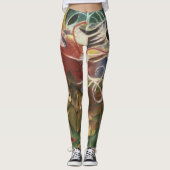 Hirsche von Franz Marc, Vintage Kunst Leggings (Vorderseite)