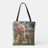 Hirsche von Franz Marc, Vintage Kunst Tasche (Rückseite)
