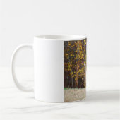 Hirsche vor dem gelben Herbstbaum Kaffeetasse (Links)
