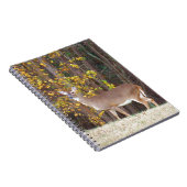 Hirsche vor dem gelben Herbstbaum Notizblock (Rechte Seite)