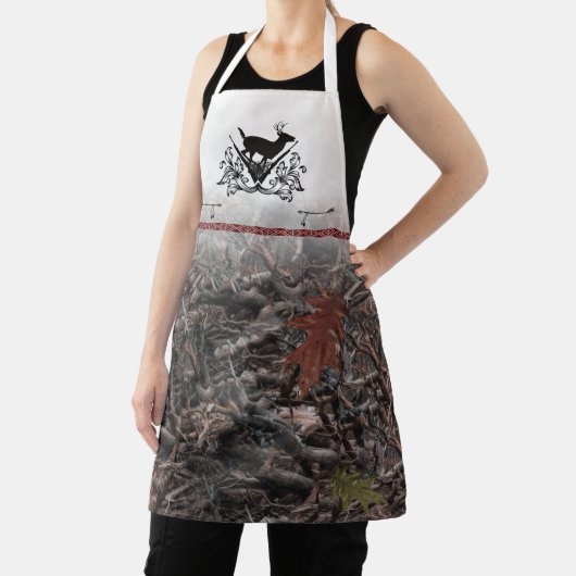 Hirsche Wappen und Camouflage Schürze (InSitu)
