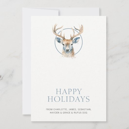 Hirsche Weihnachten Personalisiert (Vorderseite)