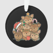Hirsche Weihnachtsbaum Funny Animal Christmas Orna Ornament (Vorderseite)