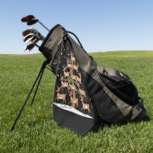 Hirsche Weihnachtsbaum Funny Holiday Niedlich Rent Golfhandtuch (Gras)