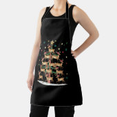 Hirsche Weihnachtsbaum Funny Holiday Niedlich Rent Schürze (InSitu)