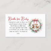 Hirsche Weihnachtsduschenbuchkarte Visitenkarte (Vorderseite)