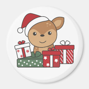 Hirsche Weihnachtsgeschenk Wintertiere Hirschmagne Magnet