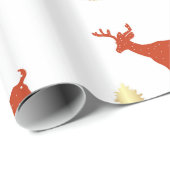 Hirsche Weihnachtswrapping Paper Geschenkpapier (Rolleneckpunkt)