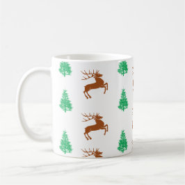 Hirsche Weihnachtszeit-Tasse Kaffeetasse