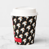 Hirsche werden Farbe und Text angepasst Pappbecher (Links)